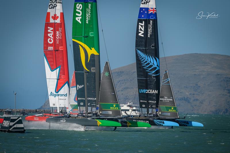 Race Day 2 of the ITM New Zealand Sail Grand Prix in Christchurch, New Zealand - photo © Sam Kurtul / www.worldofthelens.co.uk