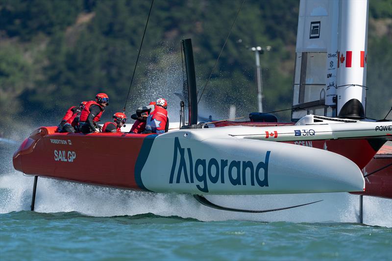 Canada SailGP Team in action on Race Day 2 of the ITM New Zealand Sail Grand Prix in Christchurch photo copyright Bob Martin/SailGP taken at Naval Point Club Lyttelton and featuring the F50 class