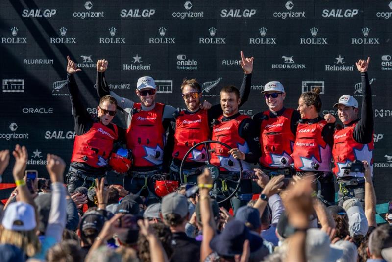 Canada SailGP Team wins ITM New Zealand Sail Grand Prix photo copyright Simon Bruty for SailGP taken at  and featuring the F50 class