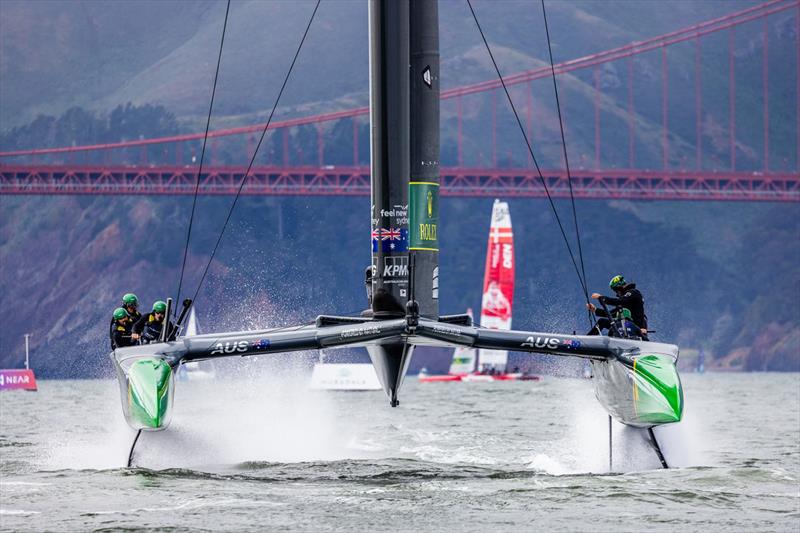 Australia SailGP Team at the Season Three Final in San Francisco photo copyright Olivia Hogan taken at San Francisco Yacht Club and featuring the F50 class