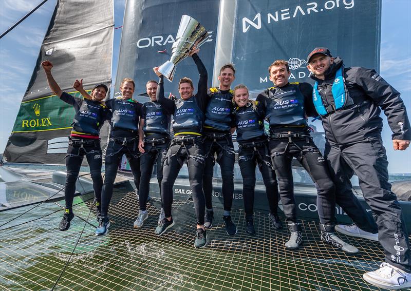 Australia Sail GP team celebrate winning the  Mubadala SailGP Season 3 Grand Final in San Francisco, USA - photo © Ricardo Pinto/SailGP