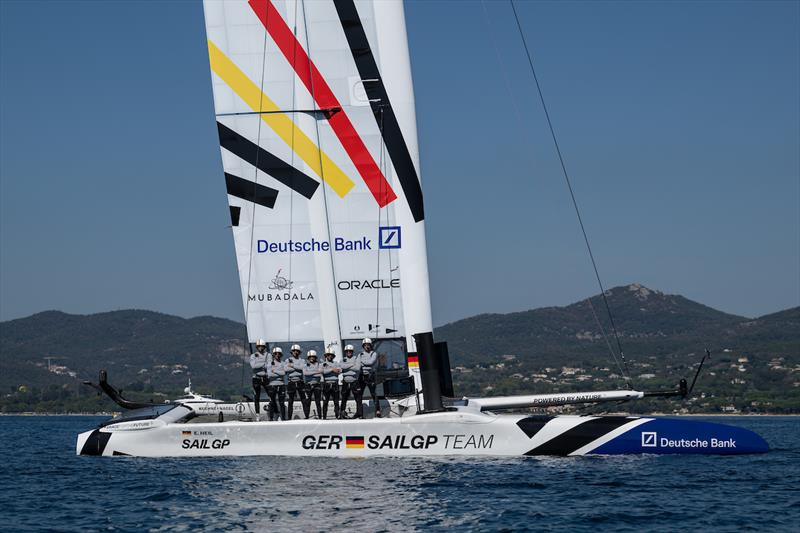 Germany SailGP Team  - pose for a team photo ahead of the France Sail Grand Prix in Saint-Tropez. September 6, 2023 - photo © Ricardo Pinto/SailGP