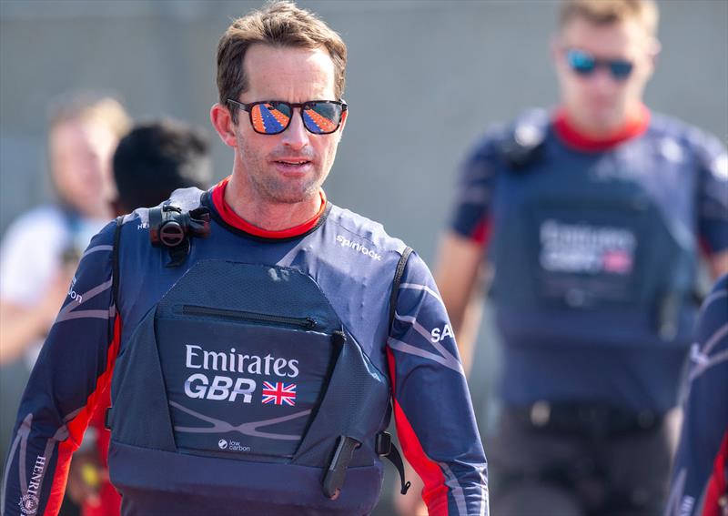 Ben Ainslie, driver of Emirates Great Britain SailGP Team, prepares to take part in a practice session ahead of the Emirates Sail Grand Prix presented by P&O Marinas in Dubai, United Arab Emirates - photo © Ricardo Pinto for SailGP