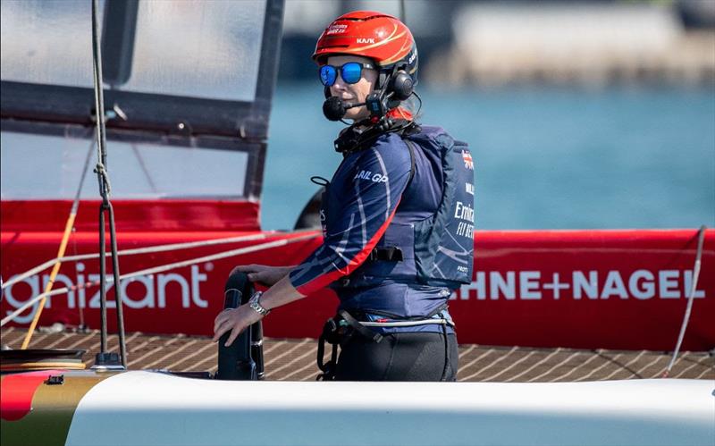 Emirates GBR hosts all-female training session in Abu Dhabi photo copyright SailGP taken at  and featuring the F50 class