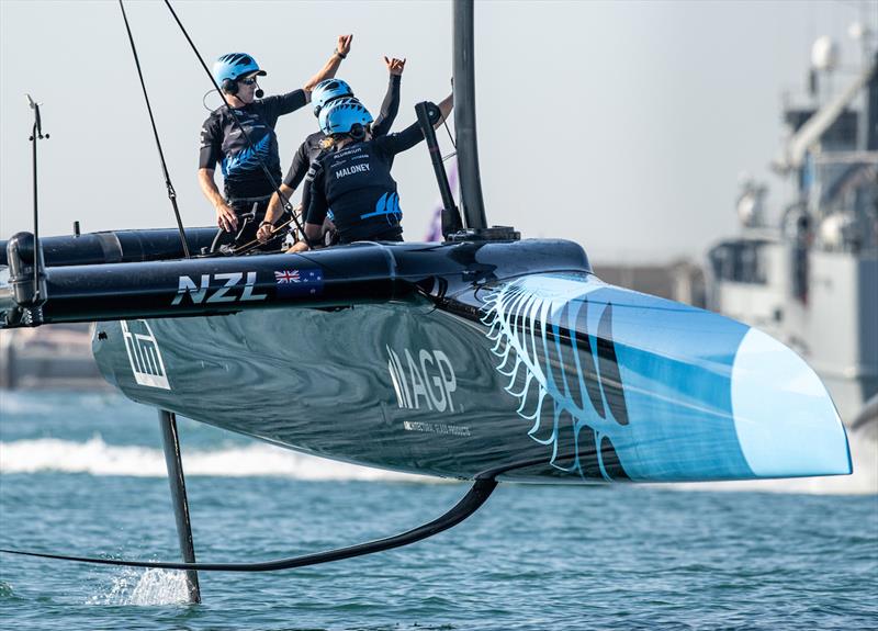 Day 2 - Sail GP - Abu Dhabi - January 13, 2024 photo copyright Ricardo Pinto/SailGP taken at Abu Dhabi Marine Sports Club and featuring the F50 class