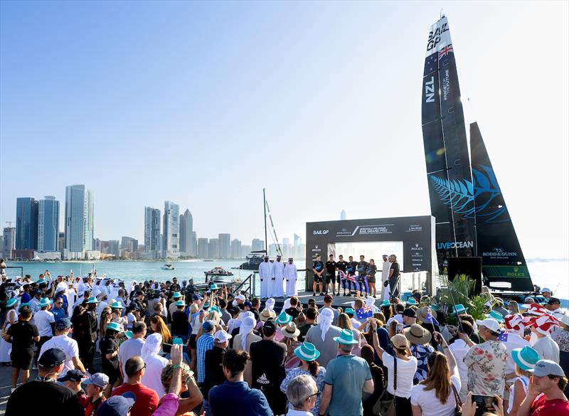 Day 2 - Sail GP - Abu Dhabi - January 13, 2024 photo copyright Christopher Pike/SailGP taken at Abu Dhabi Marine Sports Club and featuring the F50 class