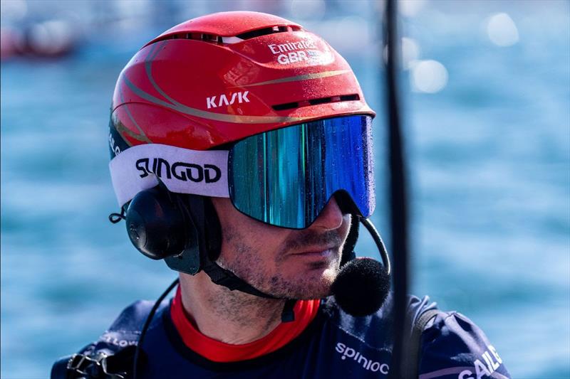 Giles Scott, driver of Emirates Great Britain SailGP Team at the KPMG Australia Sail Grand Prix in Sydney photo copyright SailGP taken at  and featuring the F50 class