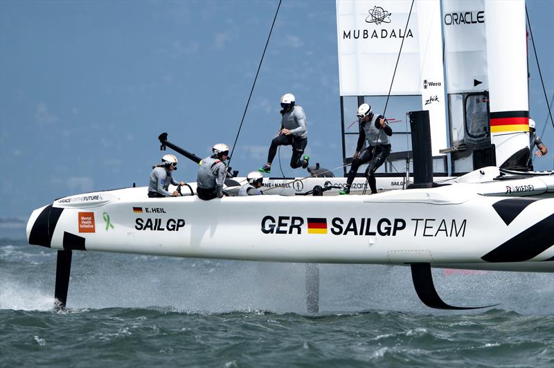 Germany SailGP - Practice session - SailGP Season 4 Grand Final - San Francisco, USA photo copyright Ricardo Pinto/SailGP taken at San Francisco Yacht Club and featuring the F50 class