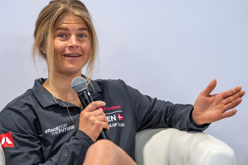 ROCKWOOL Denmark SailGP Team's Katja Salskov-Iversen photo copyright WASZP Class taken at  and featuring the F50 class