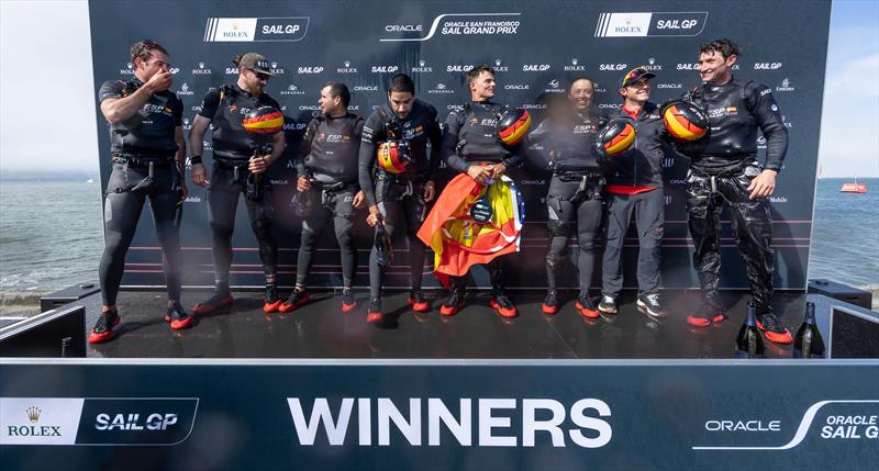 Spain - Race Day 2-  Oracle San Francisco SailGP - March 23, 2025 - San Francisco photo copyright Jed Jacobsohn/SailGP taken at Golden Gate Yacht Club and featuring the F50 class