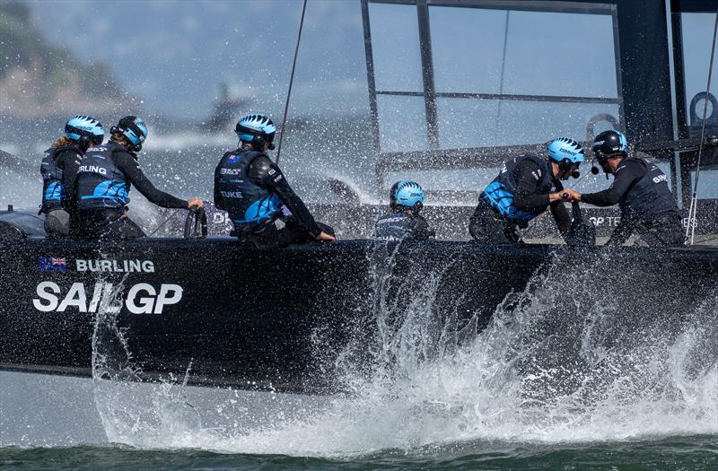New Zealand - Black Foils - Race Day 2-  Oracle San Francisco SailGP - March 23, 2025 - San Francisco - photo © Felix Diemer/SailGP