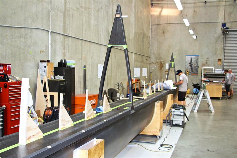 An AC50 wingsail under construction at Core Builders Composites in NZ - photo © Richard Gladwell / Sail-World.com/nz