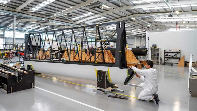 Wingsails under reconstruction- SailGP  - photo © SailGP