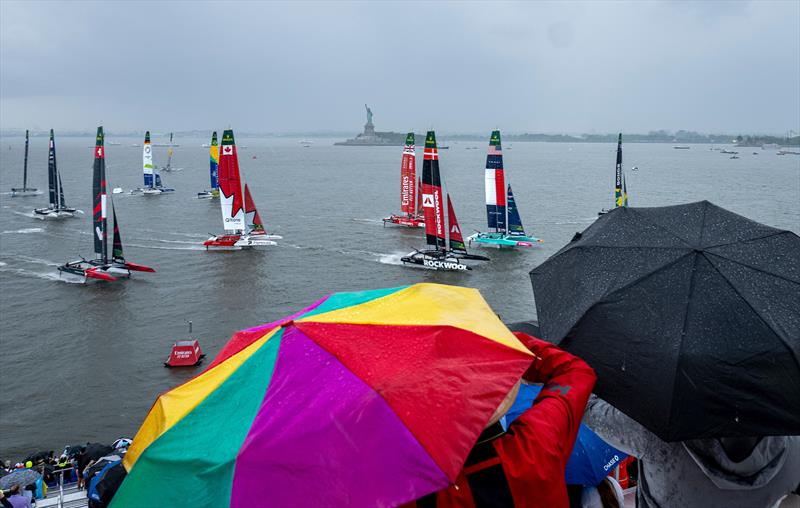 Day 1 of the Mubadala New York Sail Grand Prix  - photo © Andrew Baker for SailGP