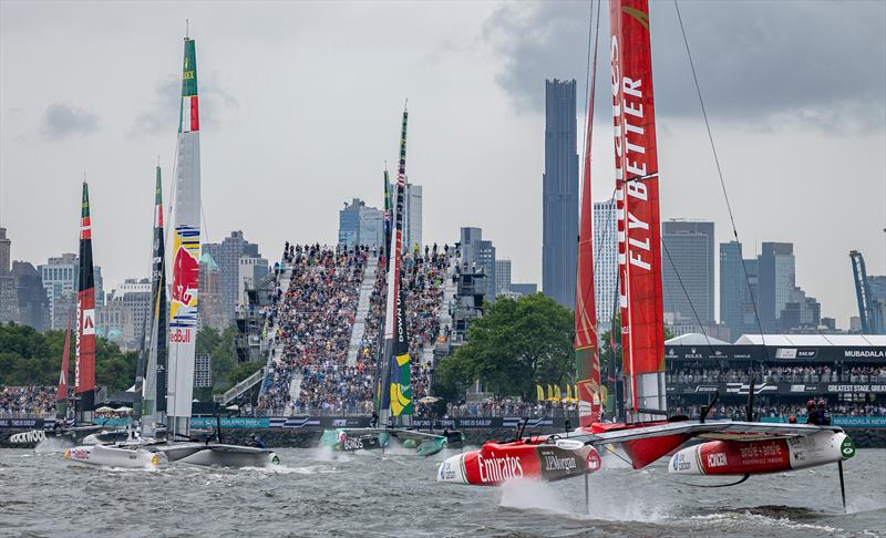 Day 1 of the Mubadala New York Sail Grand Prix  - photo © Simon Bruty for SailGP