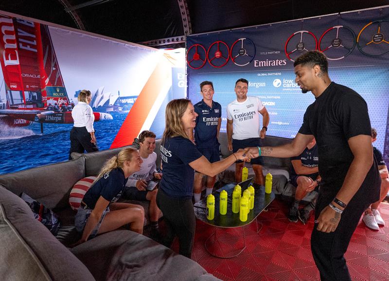NBA Legend Jeremy Lamb joins Emirates GBR at the Mubadala New York Sail Grand Prix - photo © Ricardo Pinto for SailGP