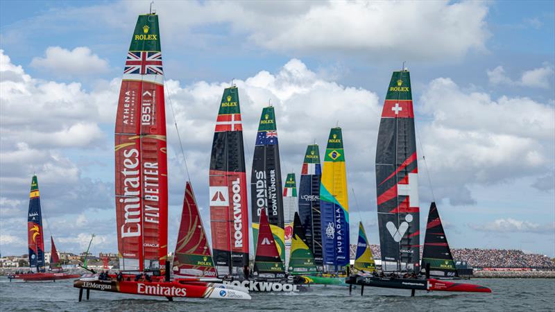 Race Day 2 of the Emirates Great Britain Sail Grand Prix in Portsmouth, UK - photo © SailGP