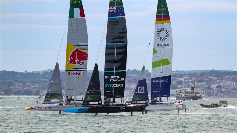 Day 2 - SailGP Portsmouth - July 20, 2025 photo copyright Richard Gladwell - Sail-World.com/nz taken at Wakatere Boating Club and featuring the F50 class