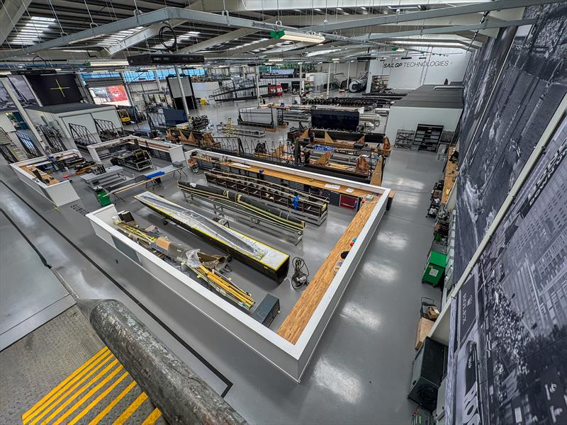 Wide angle view of part of the build facility - SailGP Technologies - July 16, 2025 - photo © Richard Gladwell - Sail-World.com/nz