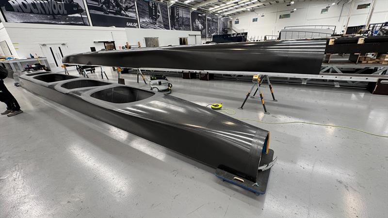 Finished hull minus bow - SailGP Technologies - July 16, 2025 - photo © Richard Gladwell - Sail-World.com/nz