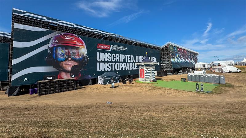 The back view of the grandstands at SailGP Portsmouth, July 19 2025 photo copyright SailGP Technologies taken at Portsmouth Sailing Club and featuring the F50 class