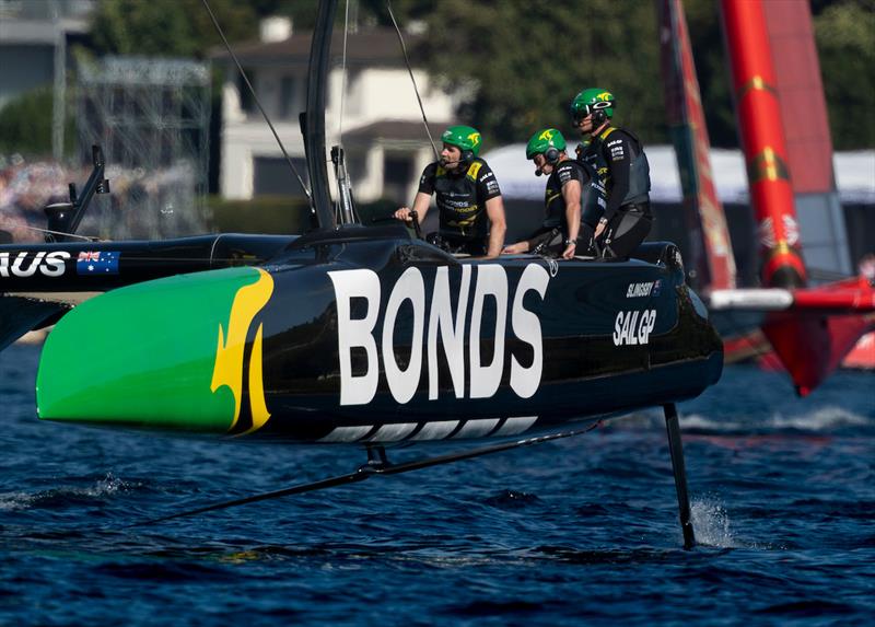 BONDS Flying Roos SailGP Team - Race Day 1 of the Rolex Switzerland Sail Grand Prix - photo © Samo Vidic for SailGP