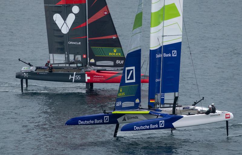 Race Day 2 of the Rolex Switzerland Sail Grand Prix - Geneva, Switzerland - September 21, 2025 - photo © Samo Vidic for SailGP