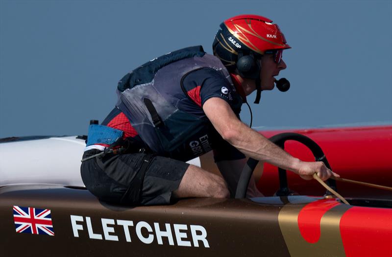 Dylan Fletcher, Emirates GBR Driver said the team would go `hell for leather`  - photo © Bob Martin for SailGP