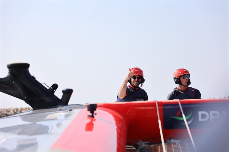Sir Jimmy Anderson takes on the Sixth Sailor Experience with Emirates GBR - photo © Emirates GBR