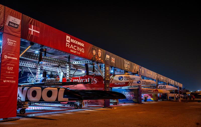 F50 Technical Area after Practice Racing on Friday - SailGP Grand Final - Abu Dhabi - November 28, 2025  - photo © Ricardo Pinto/SailGP