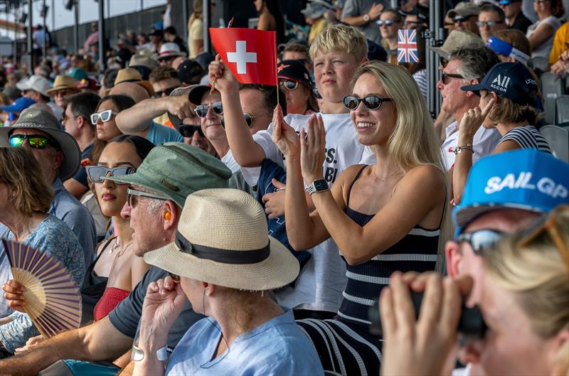  Swiss spectators had a good day - Day 1 -  Mubadala Abu Dhabi Sail Grand Prix Season Grand Final - November 29, 2025 - photo © Christopher Pike/SailGP