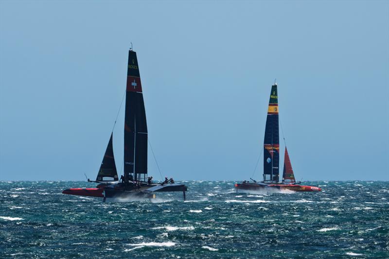 Germany SailGP Team and Switzerland SailGP Team practice in windy conditions ahead of the opening event of the SailGP Season. January 13, 2026 - photo © Jason Ludlow/SailGP