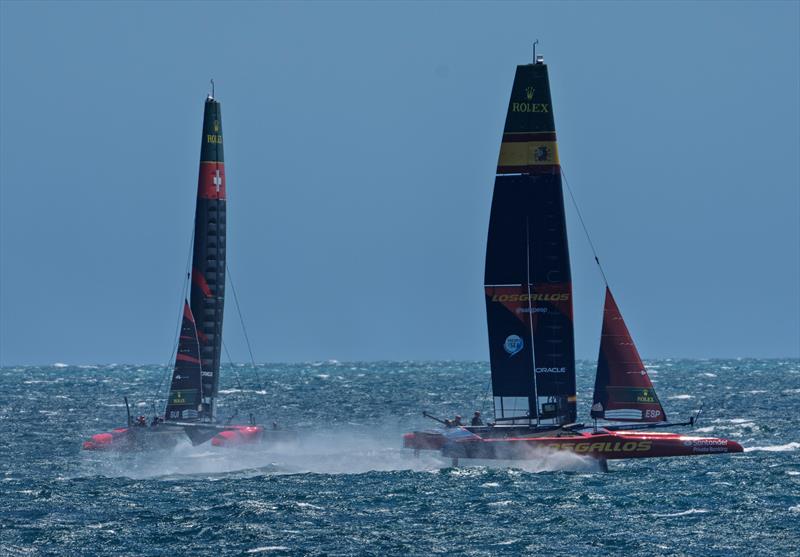 Germany SailGP Team and Switzerland SailGP Team practice in windy conditions ahead of the opening event of SailGP Season 6 - January 13, 2026 - photo © Andrew Baker/SailGP