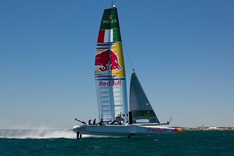 Red Bull Italy SailGP team perform at the Oracle Perth SailGP in Perth, Australia photo copyright SailGP / Red Bull Content Pool taken at  and featuring the F50 class
