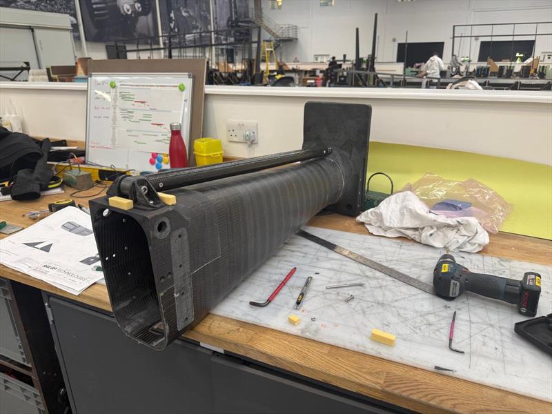 Parts for the new port stern section at SailGP Technologies, waiting a flight to New Zealand for the ITM SailGP Grand Prix  - January 28, 2026 - photo © Russell Coutts, SailGP