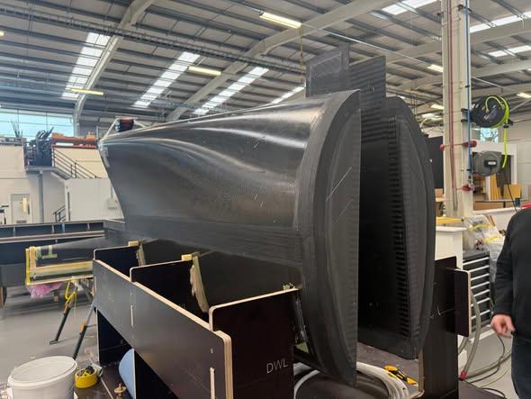 Parts for the new port stern section at SailGP Technologies, waiting a flight to New Zealand for the ITM SailGP Grand Prix  - January 28, 2026 - photo © Russell Coutts, SailGP