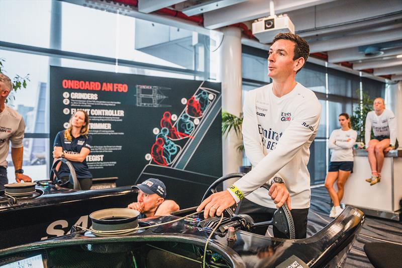 Emirates GBR training on the SailGP F50 simulator in Auckland ahead of racing this weekend - photo © Cameron Gregory