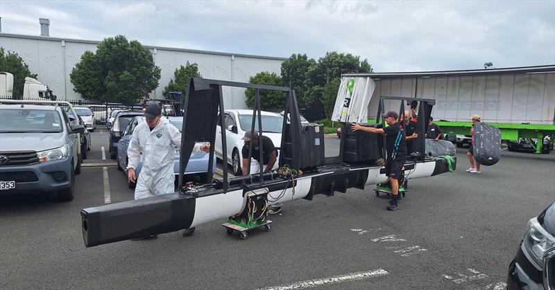 KS Automobiles (FRA) - wingsail arrives at Southern Spars - February 18, 2026 - photo © Southern Spars