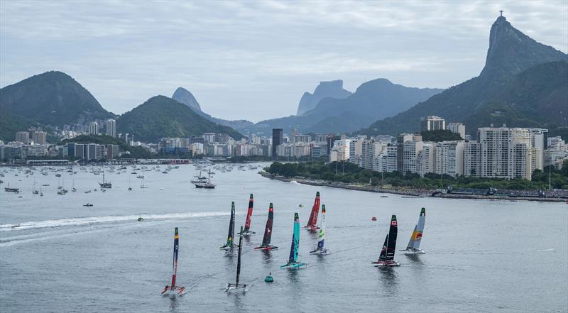 Race Day 1 of the ENEL Rio Sail Grand Prix - Rio de Janeiro, Brazil. Day 1 -  11 April . Rolex SailGP Championship Event 4 Season 6  - photo © Ricardo Pinto/SailGP