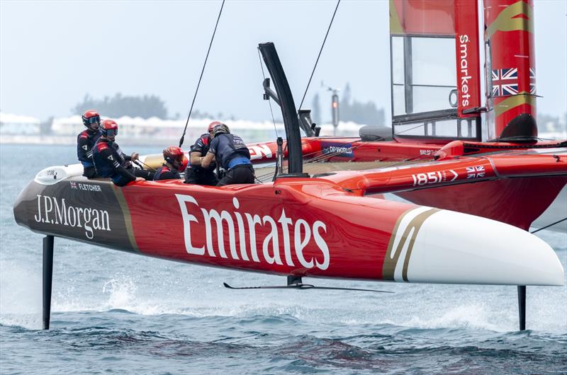 Emirates Great Britain SailGP Team driven by Dylan Fletcher in action ahead of the Apex Group Bermuda Sail Grand Prix - photo © Felix Diemer for SailGP