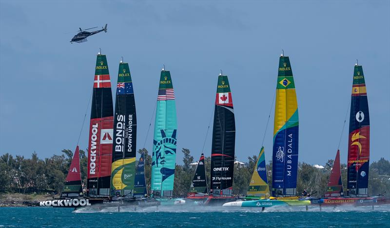 Start - Day 1 - Apex Group Bermuda SailGP - May 9, 2026 - photo © Jason Ludlow/SailGP