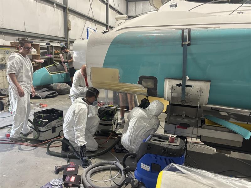 Team USA F50 under repair - SailGP Halifax - June 2026 - photo © SailGP