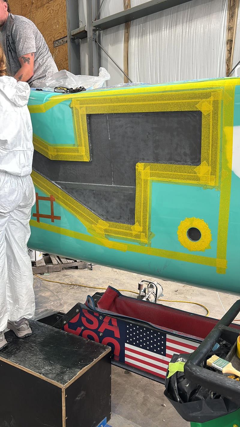 Team USA F50 under repair - SailGP Halifax - June 2026 - photo © SailGP
