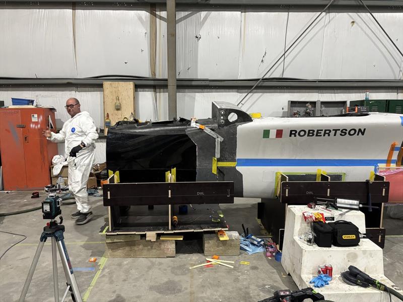 Red Bull Italy F50 under repair - SailGP Halifax - June 2026 - photo © SailGP