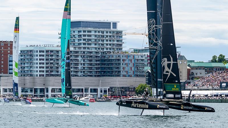 Artemis Racing leads USA and Germany - Race Day 2 - Canada Sail Grand Prix in Halifax - June 22, 2026, - photo © Samo Vidic/SailGP