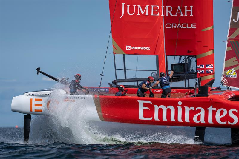 Emirates Great Britain SailGP Team during a practice session ahead of the ROCKWOOL Germany Sail Grand Prix in Sassnitz, Germany - photo © Jason Ludlow for SailGP