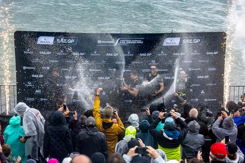 Bonds Flying Roos celebrate their win in the Final - Day 2 - Rockwool Germany Sail Grand Prix - Sassnitz - August 23, 2026 - photo © Benjamin Rosewall/SailGP