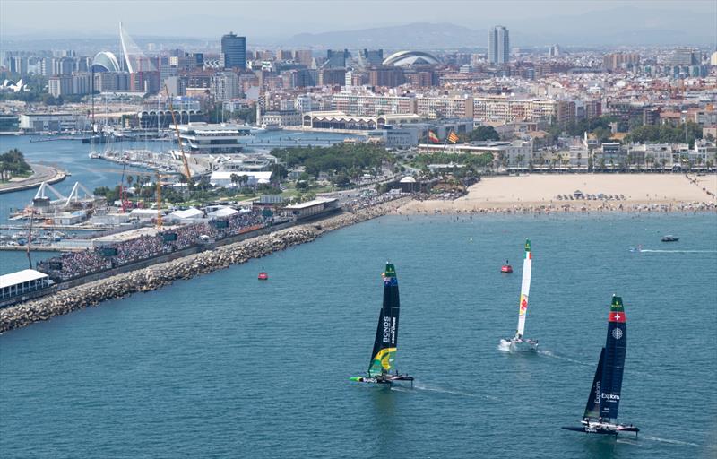 on Race Day 1 of the Spain Sail Grand Prix in Valencia, Spain - photo © Ricardo Pinto for SailGP