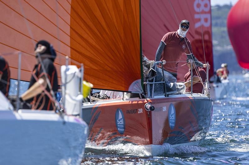 Far East 28Rs amongst the action on Sydney Harbour last year photo copyright Andrea Francolini taken at Middle Harbour Yacht Club and featuring the FarEast 28 class