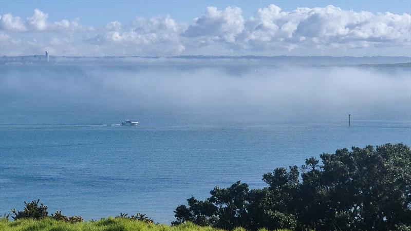 Fog was slow to lift on both race days -   Farr 1020 National Championship - Buckland Beach YC - June 13-14, 2026 photo copyright Phil Yuill taken at Bucklands Beach Yacht Club and featuring the Farr 1020 class